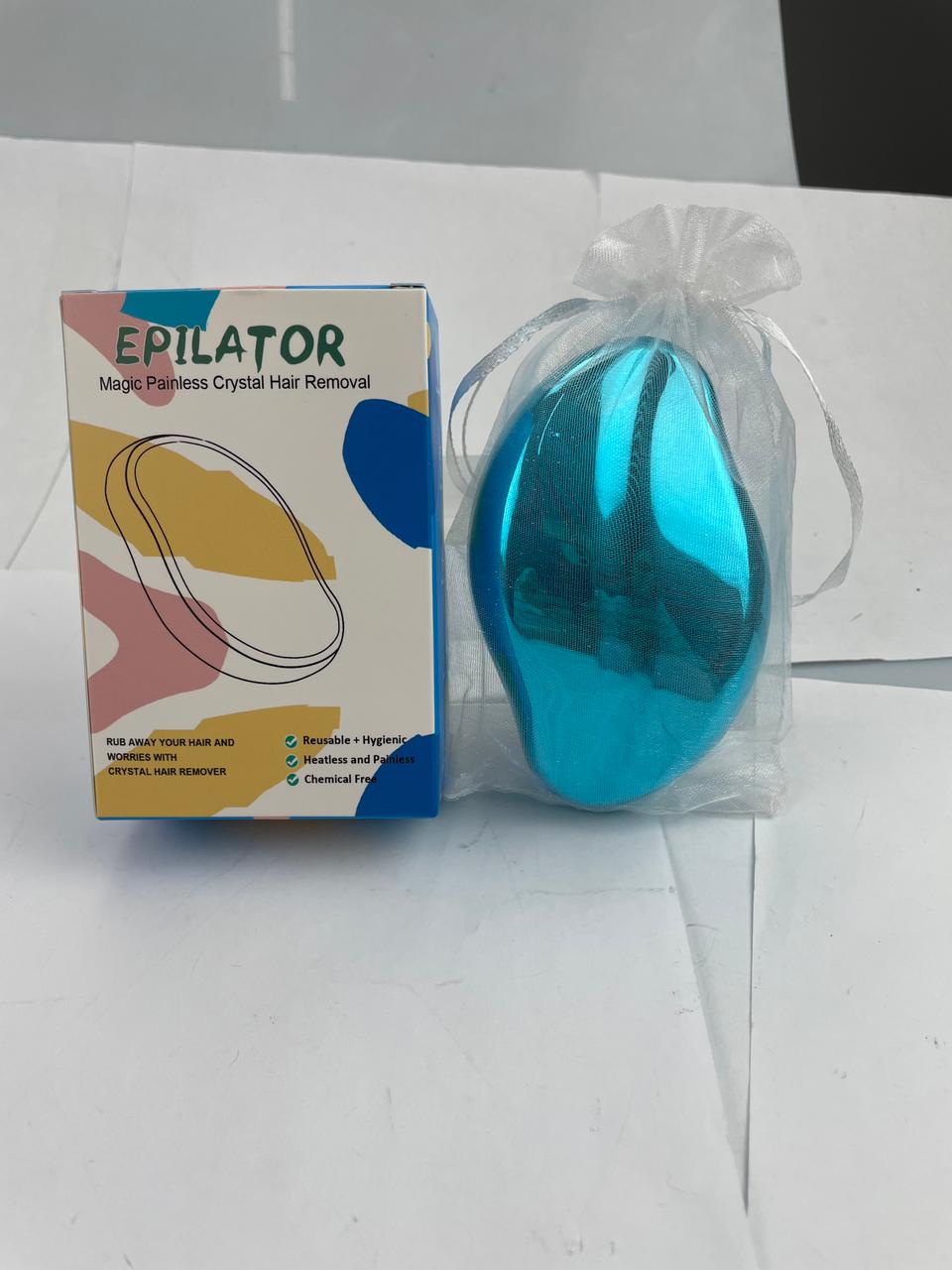Bleame Crystal Hair Eraser – Painless Reusable Hair Removal & Exfoliating Tool for Arms, Legs, Back & Body | Nano Crystal Hair Remover (Random Color, Without Box)