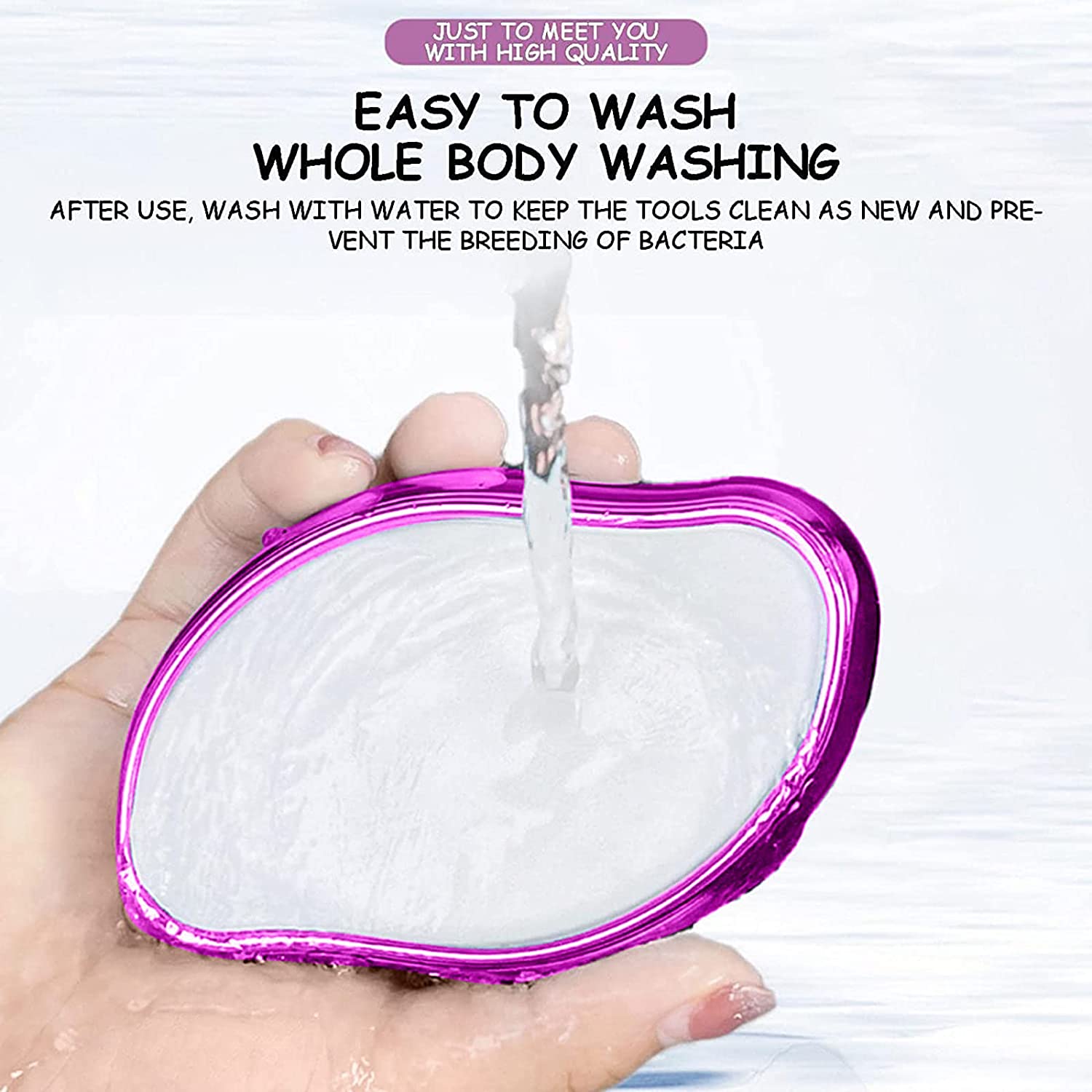 Bleame Crystal Hair Eraser – Painless Reusable Hair Removal & Exfoliating Tool for Arms, Legs, Back & Body | Nano Crystal Hair Remover (Random Color, Without Box)