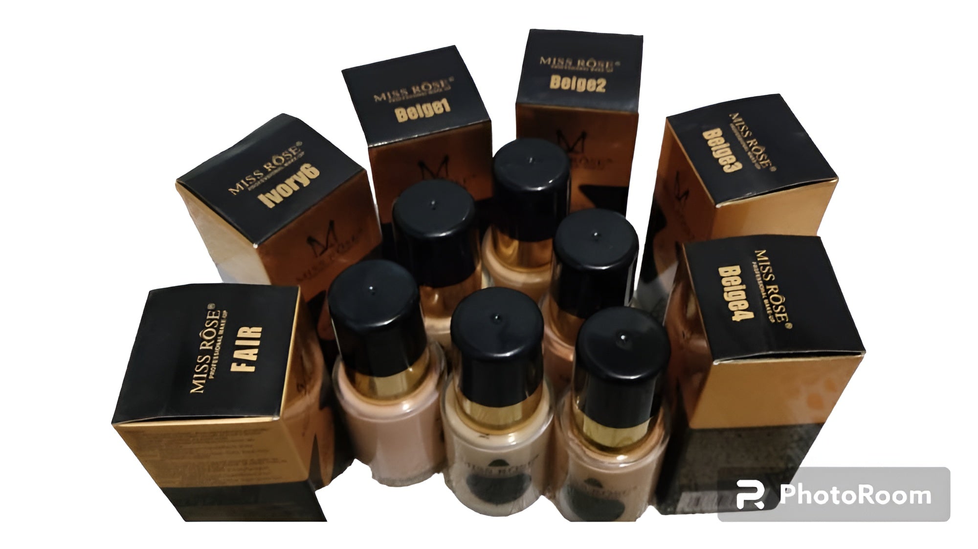 Miss Rose Professional Liquid Foundation Beige 2 30ml | Full Coverage Matte Makeup Foundation for Flawless Poreless Skin