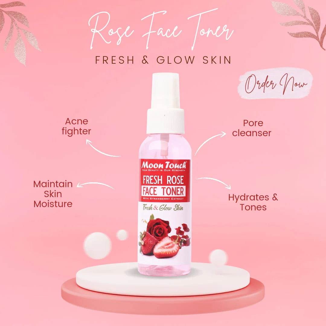 Fresh Rose Face Toner Mist 100ml – Hydrating Facial Toner for Fresh, Balanced & Glowing Skin |