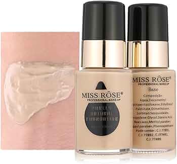 Miss Rose Professional Liquid Foundation Beige 2 30ml | Full Coverage Matte Makeup Foundation for Flawless Poreless Skin