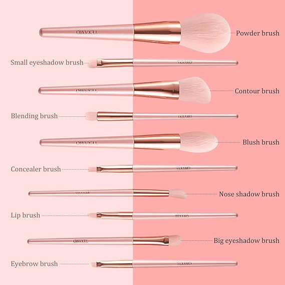 Sweet Beauty 7 & 12 PCs Makeup Brush Set – Professional Soft Makeup Brush Kit for Beginners & Makeup Artists | Random Color |
