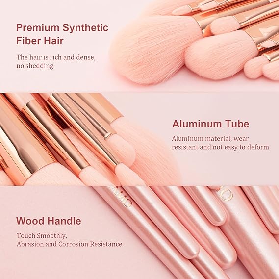 Sweet Beauty 7 & 12 PCs Makeup Brush Set – Professional Soft Makeup Brush Kit for Beginners & Makeup Artists | Random Color |