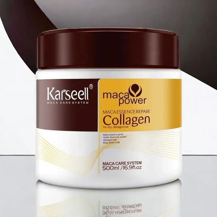 Pack of 2 Keratin & Collagen Hair Mask | Deep Repair Hair Treatment for Dry & Damaged Hair | Frizz Control & Shine