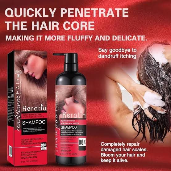 Wellice Keratin Essence & Collagen Shampoo 800g | Anti Hair Fall Repair Shampoo for Smooth, Shiny & Healthy Hair