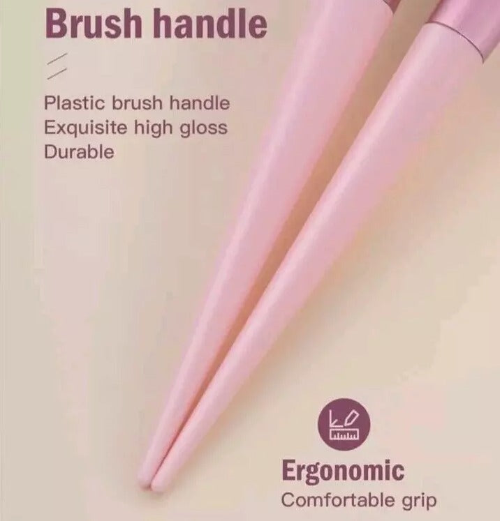 13 Pieces Soft Fluffy Makeup Brush Set– Complete Pink Makeup Brush Kit