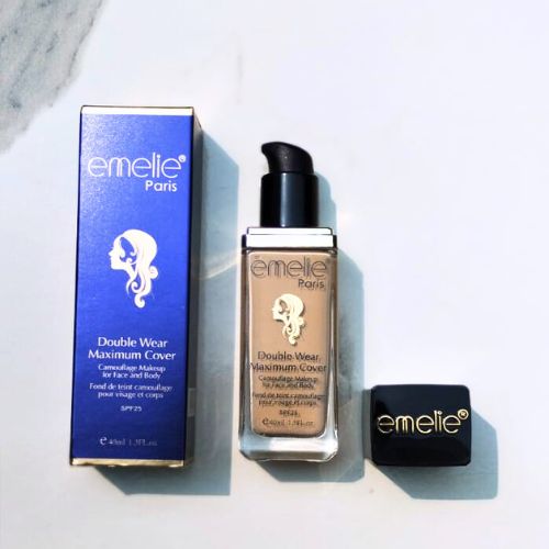 Emelie Double Wear Maximum Cover Foundation SPF25 – Face &amp; Body | Shade 1