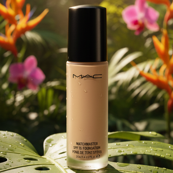 MAC Matchmaster SPF 15 Foundation NC15 60mL – Natural Matte Finish Medium Coverage Foundation | Oil-Free Long Wear Makeup