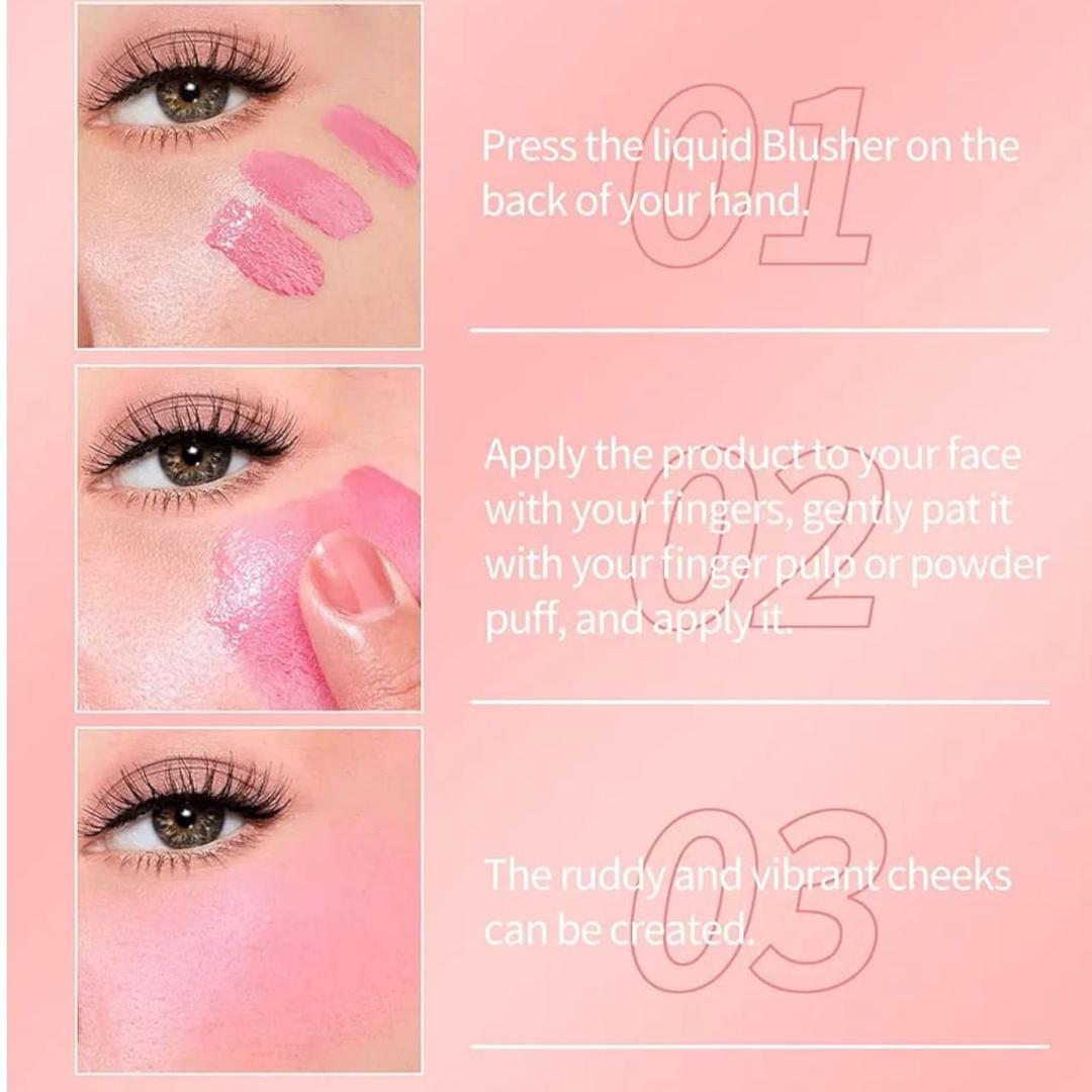 Tuz Long Lasting Liquid Blush Shade 1 | Natural Tint Flawless Coverage Easy Blend Makeup Blush
