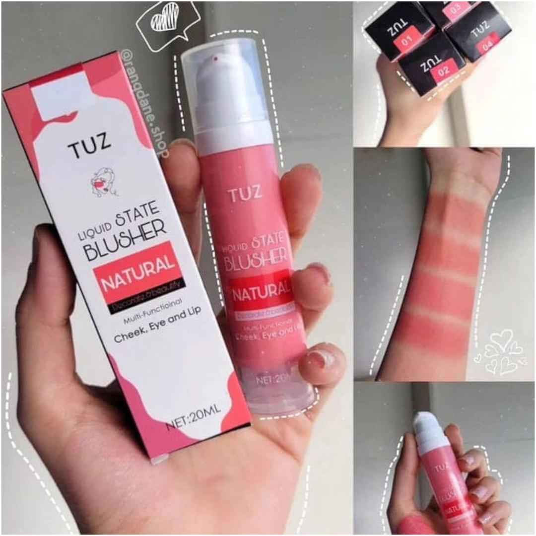 Tuz Long Lasting Liquid Blush Shade 1 | Natural Tint Flawless Coverage Easy Blend Makeup Blush