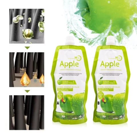 Apple Hair Color Cream 1000ML Black | Long Lasting Hair Dye
