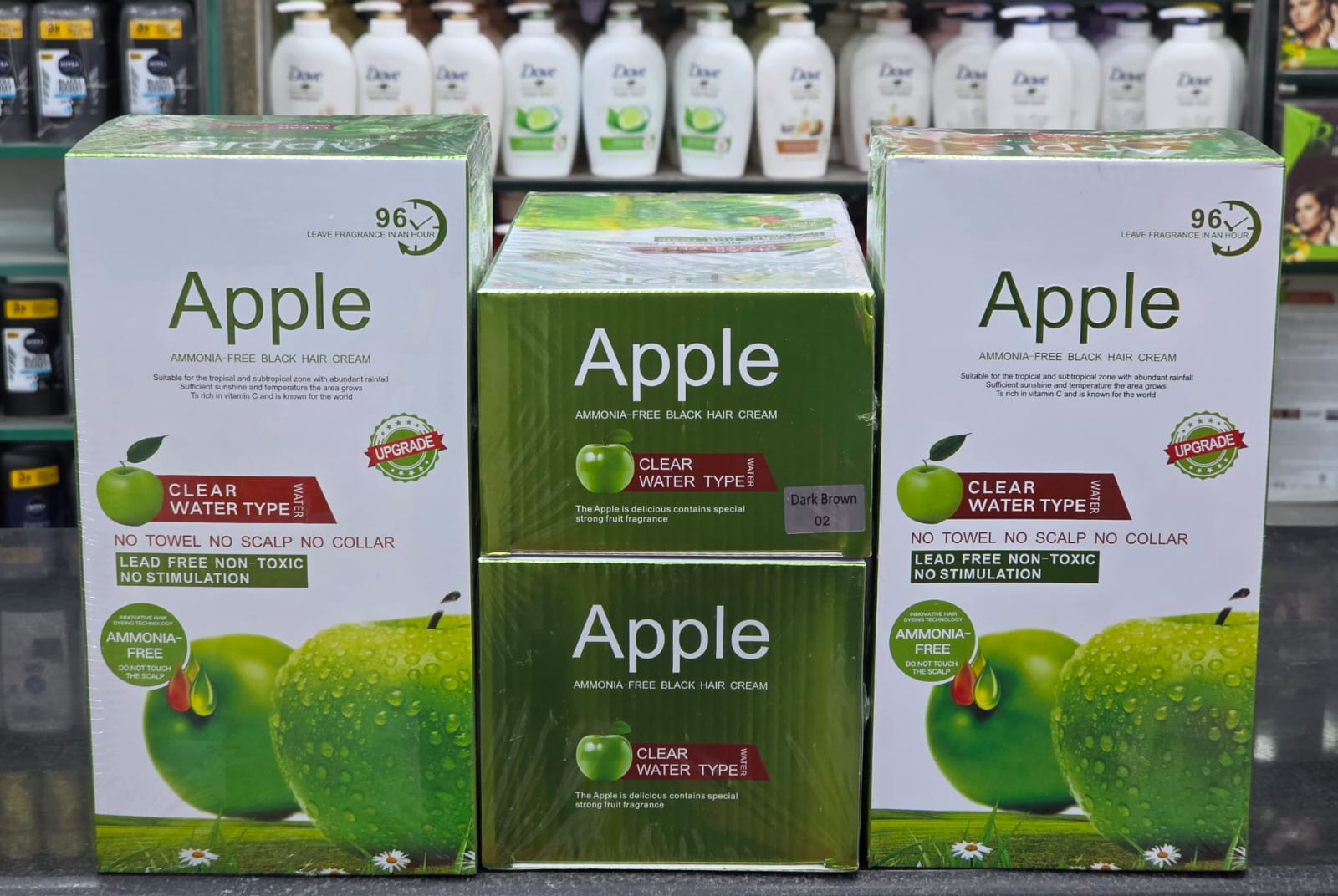 Apple Hair Color Cream 1000ML Black | Long Lasting Hair Dye