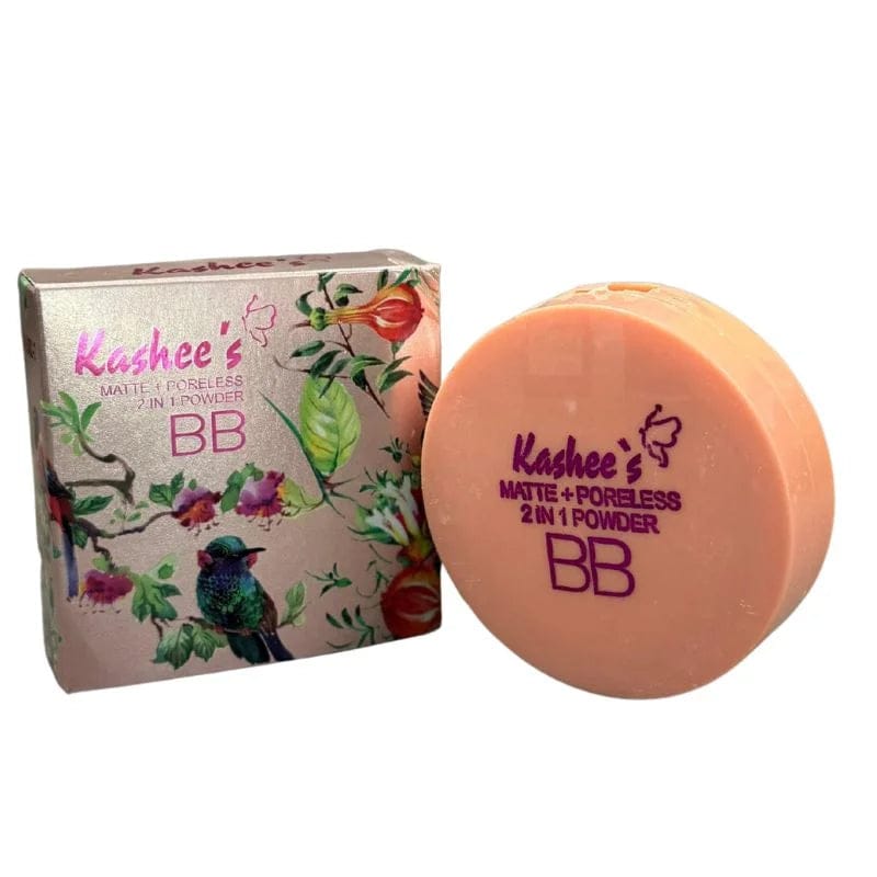 Kashees 2 In 1 Face Powder 110g | Dual Coverage Foundation & Setting Powder for Smooth Matte Finish | Oil Control Makeup Powder