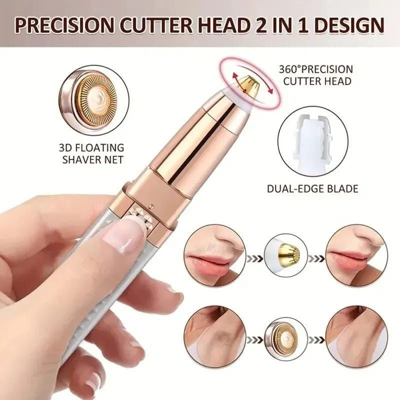 Blawless 2 In 1 Facial & Eyebrow Hair Remover | Rechargeable Precision Trimmer For Smooth Skin & Perfect Brows