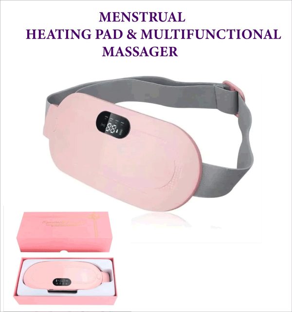 Portable Menstrual Heating Pad Belt for Women | Electric Period Pain Relief Massager with Heat & Vibration Therapy