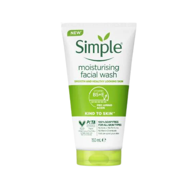 Simple Age Resistance Facial Wash – Hydrating Moisturising Face Cleanser for Soft Smooth Fresh Skin | Daily Face Wash for Men & Women