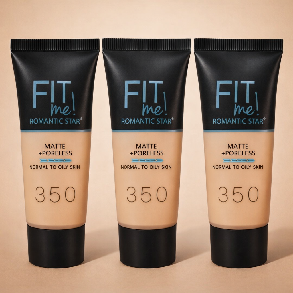 Fit Me Romantic Star Matte + Poreless Liquid Foundation Shade 350 | Oil Control Long Wear Foundation for Normal to Oily Skin