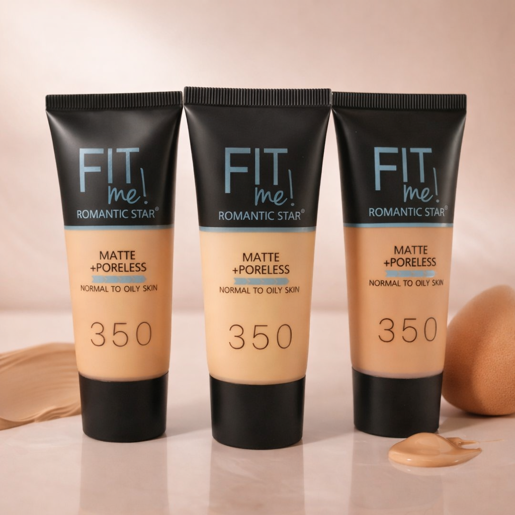 Fit Me Romantic Star Matte + Poreless Liquid Foundation Shade 350 | Oil Control Long Wear Foundation for Normal to Oily Skin