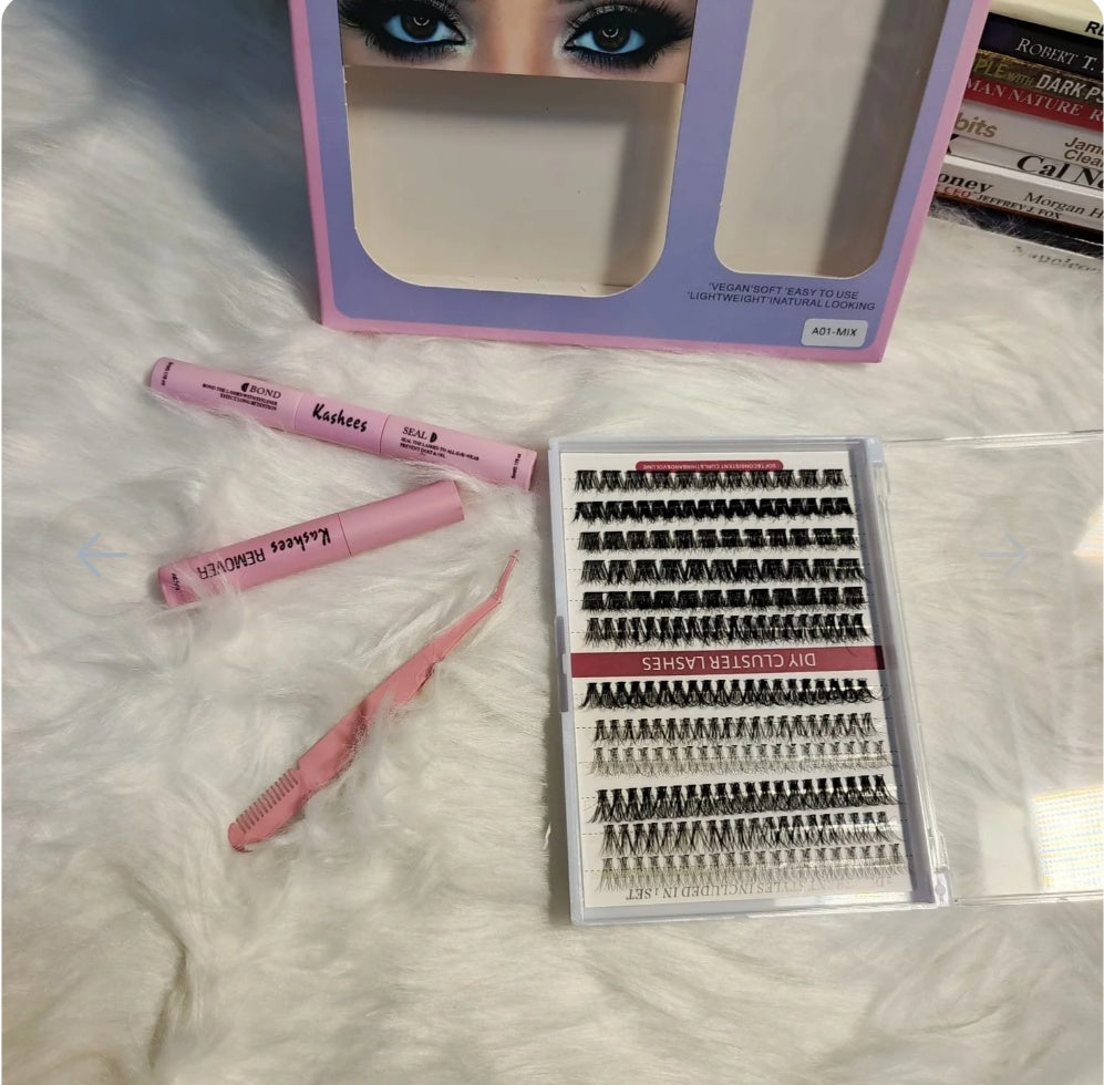 Kashee's 4 In 1 Eyelash Extension Set with Glue &amp; Applicator