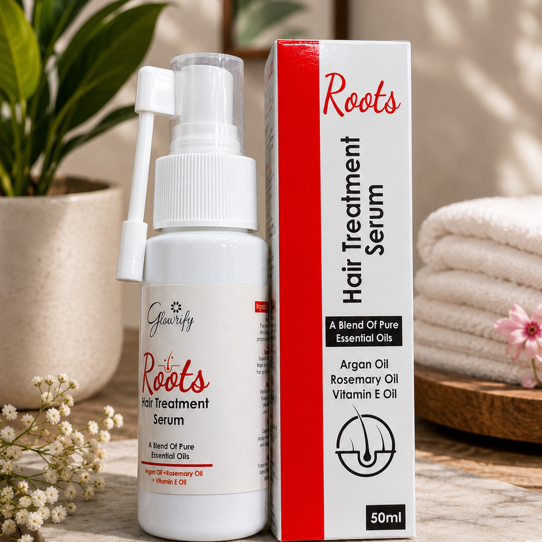 Glowrify Roots Hair Treatment Serum 50ml – Nourishing Scalp & Root Care for Healthier Looking Hair