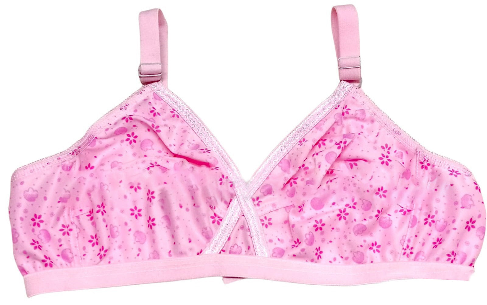 Pack of 4 Women's Jersey Printed Bra Set | Soft Daily Innerwear
