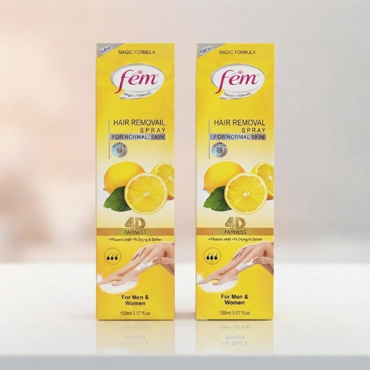 Fein Hair Removal Spray 150ML Lemon | Easy Hair Removal Spray for Smooth Skin | Gentle Hair Removal for Men & Women