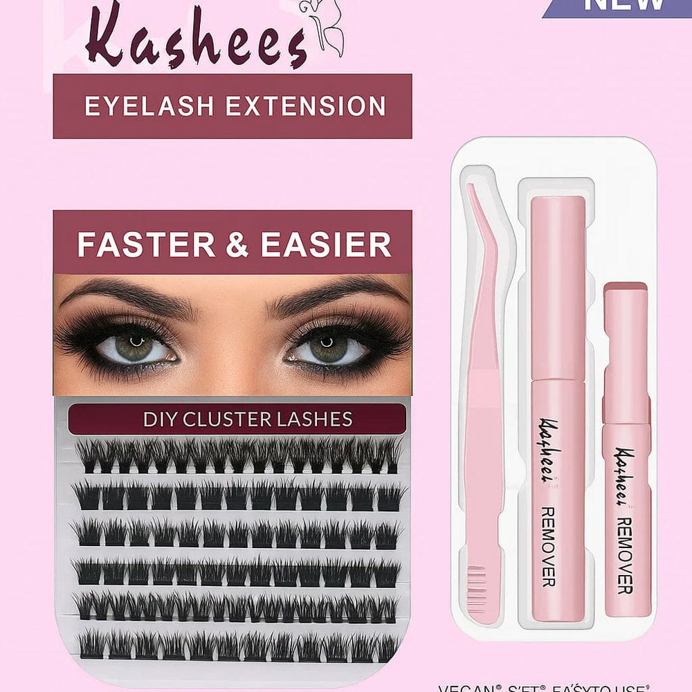 Kashee's 4 In 1 Eyelash Extension Set with Glue &amp; Applicator