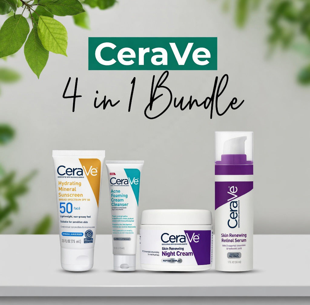 CeraVe Skincare Bundle – Complete Routine for Clear, Hydrated &amp; Radiant Skin 100% Original