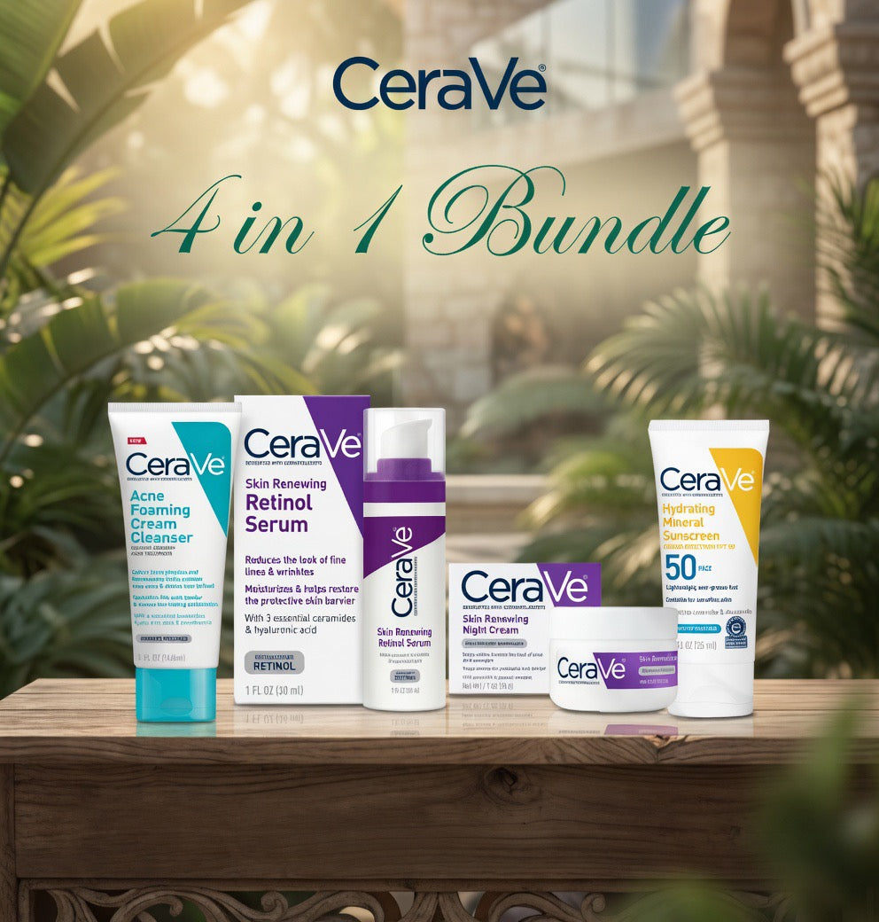 CeraVe Skincare Bundle – Complete Routine for Clear, Hydrated &amp; Radiant Skin 100% Original