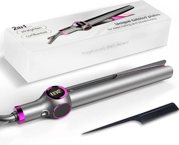 2-in-1 Hair Curler and Straightener - Image 6