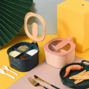 4 In 1 Partition Kitchen Seasoning Box