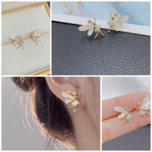 Cute Flower Wings Elf Stud Earring