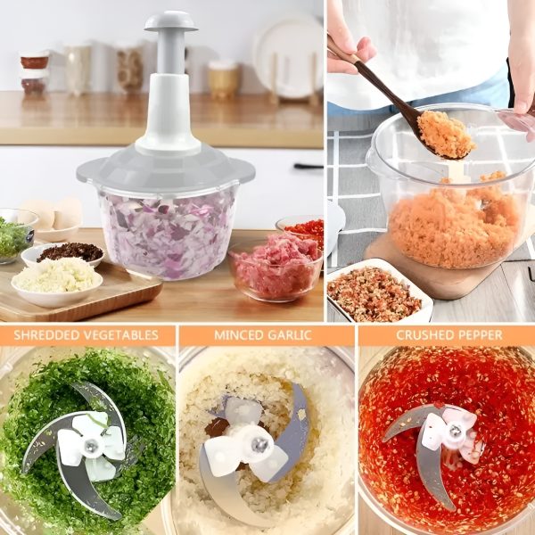 Multifunctional Hand Pat Chopper and Mixer 1.5L - Image 4