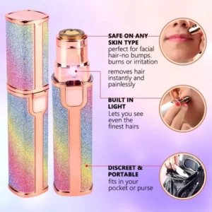 2-in-1 Flawless Facial Hair Remover & Eyebrow Trimmer